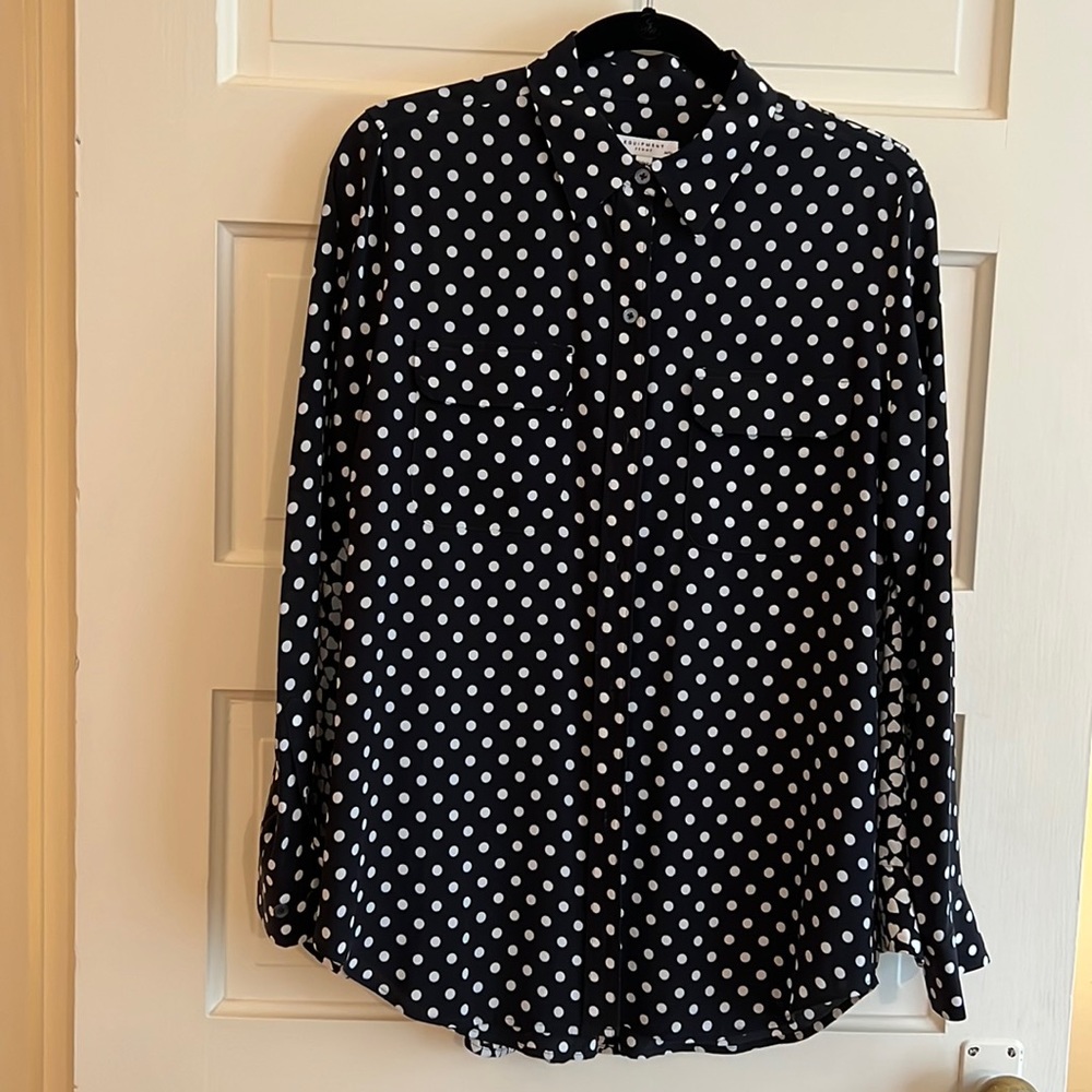 Equipment silk blouse